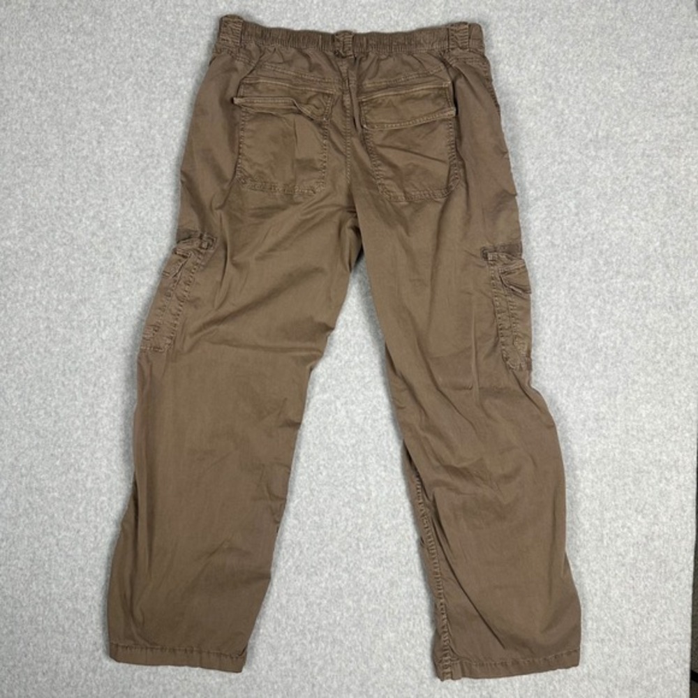 Hollister Cargo Pants Women Size L Brown Low Rise Baggy Streetwear Skater Y2K - Picture 3 of 13